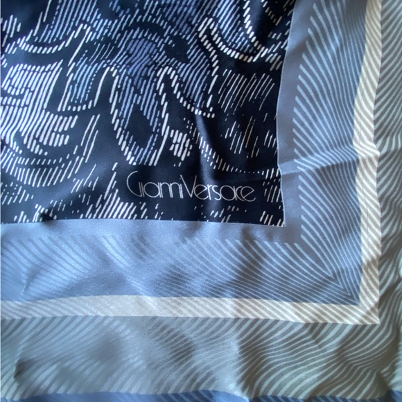 Versace Black and Gray Baroque Scarf - Picture 3 of 5